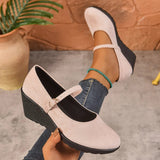 Bethy – Mary Jane Schuhe Mit Schnallenriemen – Rosa