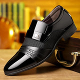 Vicente - Hochglänzende Formelle Schuhe – Schwarz