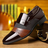 Vicente - Hochglänzende Formelle Schuhe – Braun