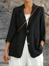 Seraphiel | Damen Taillierter Blazer – Schwarz