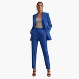 Seraphima | Damen Blazer Anzug Set mit Hose – Blau