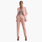 Seraphima | Damen Blazer Anzug Set mit Hose – Rosa