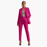 Seraphima | Damen Blazer Anzug Set mit Hose – DunkelRosa