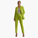 Seraphima | Damen Blazer Anzug Set mit Hose – Olivgrün