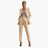Seraphima | Damen Blazer Anzug Set mit Hose – Aprikose