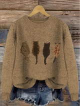 Velara - Strickpullover mit weichem Griff – Braun