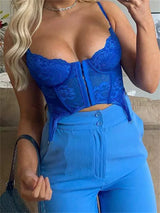 Bianca™ Ärmellos Feminine Passform – Blau