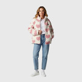 Almit - Langärmelige Jacke Mit Herz Drucken – Rosa