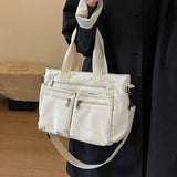 Urban Cord Handtasche – Weiß