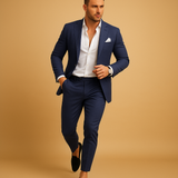 Herren-Anzug Slim Fit | formelle Kombination – Dunkelblau