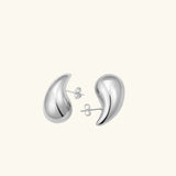 Sandra Teardrop Gold-Ohrringe – Silber