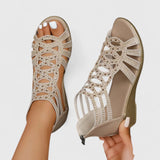 Solara | Damen Orthopädische Riemchensandalen – Khaki