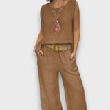 Marise – Zweiteiler mit entspannter Silhouette – Braun