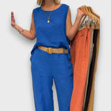 Marise – Zweiteiler mit entspannter Silhouette – Blau