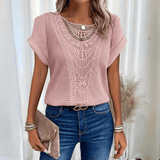 Florisa - Gehäkeltes Top – Pink