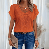 Florisa - Gehäkeltes Top – Orange