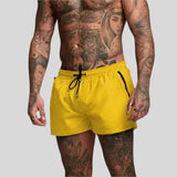 Soren | Herren Badeshorts mit Kordelzug – Hellgelb
