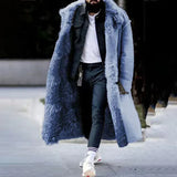 Eleganter wintermantel für männer - hein – Blau