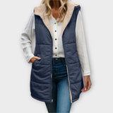 Marvella – Gefütterte Steppweste – Navy