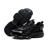 Vento - Herren Air-Sneaker mit Drehverschluss und Mesh-Belüftung – Schwarz