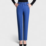 Lorena | Elastischer Bund Taschen Jeans – Hellblau