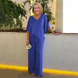 Sol | Elegantes Zweiteiler-Set – Blau