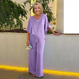Sol | Elegantes Zweiteiler-Set – Violett