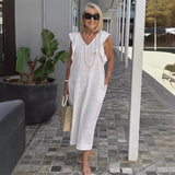 Santorini-Kleid – Weiß