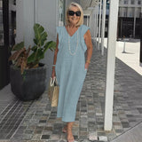 Santorini-Kleid – Hellblau