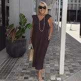 Santorini-Kleid – Schwarz