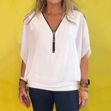 Evi™ Vielseitige Bluse für den Alltag – Weiß
