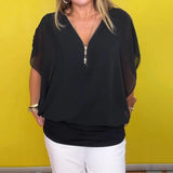Evi™ Vielseitige Bluse für den Alltag – Schwarz
