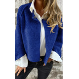 CharmCoat | Moderner Kurzmantel für Damen – Blau
