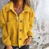 Esté | Elegante Kurzjacke mit Revers – Gelb