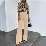 Tiarel – Stilvolles, lässiges Zweiteiler-Set – Khaki 1