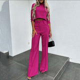 Tiarel – Stilvolles, lässiges Zweiteiler-Set – Rosa