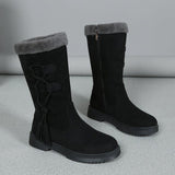 Jackie™ - Warme Damenstiefel mit Reißverschluss an der Seite – Schwarz
