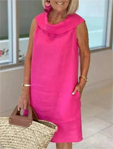 Sinja - Modekleid Aus Baumwolle Und Leinen – Rose