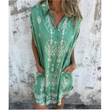 Alina | Luftiges Sommerkleid mit Taschen – Grün