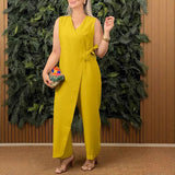 Sandra | Stilvolle Jumpsuit – Gelb