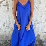 Carolina - Elegantes ärmelloses Kleid – Blau (Fast ausverkauft)