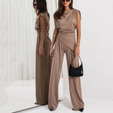 Livia | Elegantes zweiteiliges Damen-Set – Khaki
