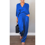 Kuliah – Elegantes 2-Teiliges Set – Blau