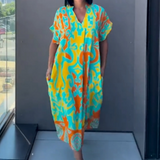 Eleonore™ Bequemer Eleganter Kleid – Gelb