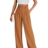 Saskia™ Schmeichelnde Hochbundhosen – Khaki