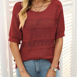 Ramona™ Leichte Atmungsaktive Bluse – Rot