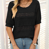 Ramona™ Leichte Atmungsaktive Bluse – Schwarz