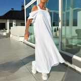 Ciara - Müheloses Fließkleid – Weiß (Fast ausverkauft)