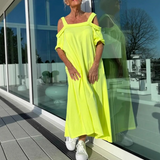 Ciara - Müheloses Fließkleid – Gelb