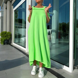 Ciara - Müheloses Fließkleid – Grün (Fast ausverkauft)